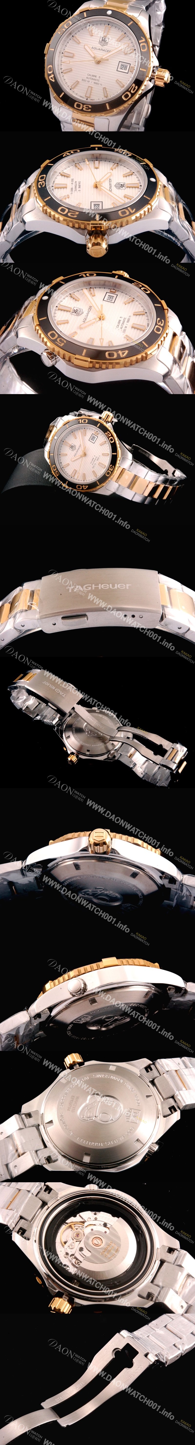 SA급 태그호이어 남성용 아쿠아레이서 화이트 다이얼 41mm TAG0401 xx