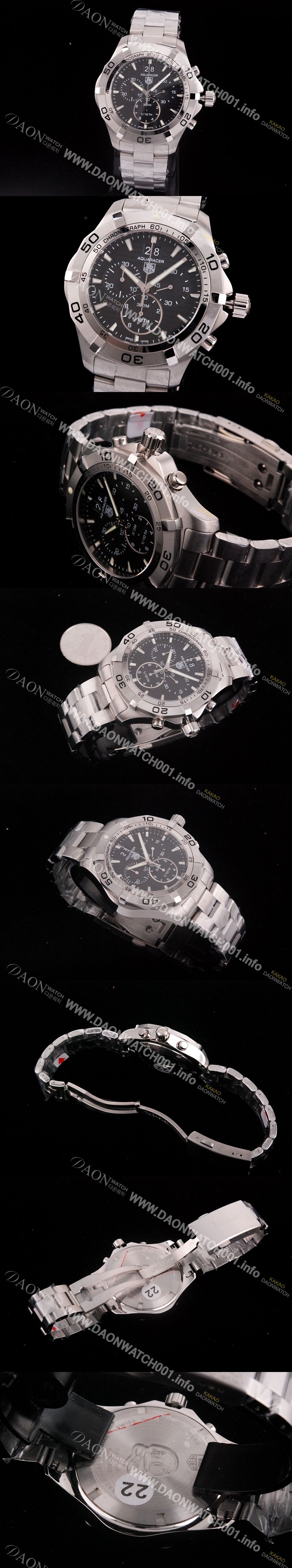 SA급 태그호이어 남성용 아쿠아레이서 쿼츠 크로노그래프 TAG4200 xx