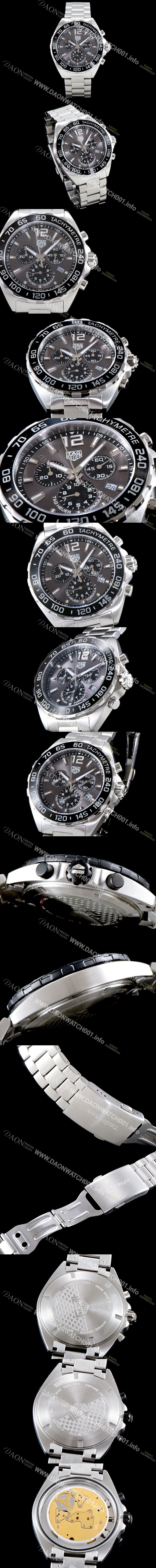 SA급 태그호이어 남성용 칼리버 포뮬러 크로노 그래프 스위스 쿼츠 그레이다이얼 TAG0400 xx