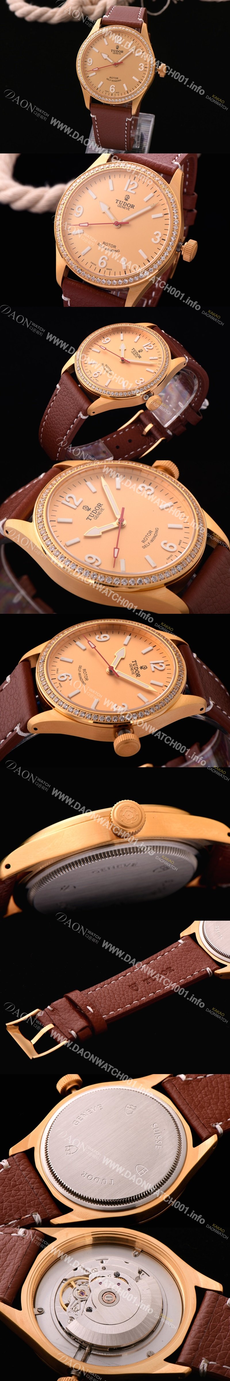 SA급 튜더 남성용 헤리티지 옐로 다이얼 오토매틱 무브먼트 TUD4221 xx