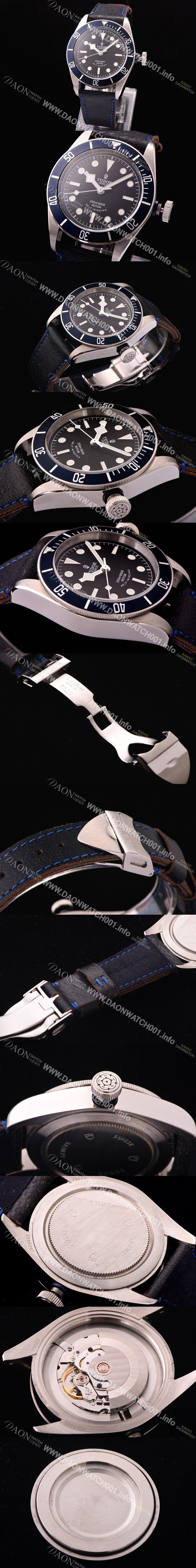 SA급 튜더 남성용 헤리티지 블랙베이 브레이슬릿 블랙다이얼 TUD4200 xx