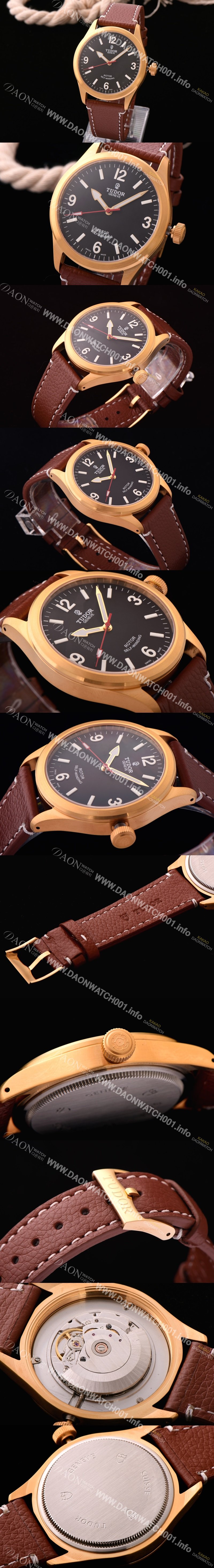 SA급 튜더 남성용 헤리티지 79910-BKBB 레인저 빈티지 워치 18k 옐로골드 블랙 다이얼 스위스 ETA 2824-A2 오토매틱 무브먼트 TUD4223 xx