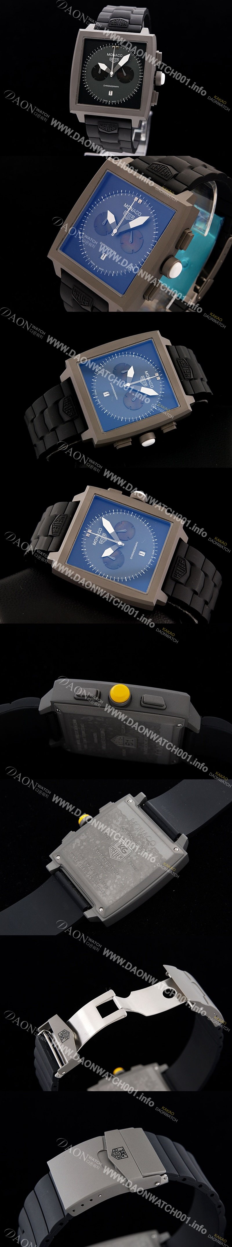 SA급 태그호이어 남성용 모나코 스위스 쿼츠 블랙 다이얼 44mm TAG4210 xx