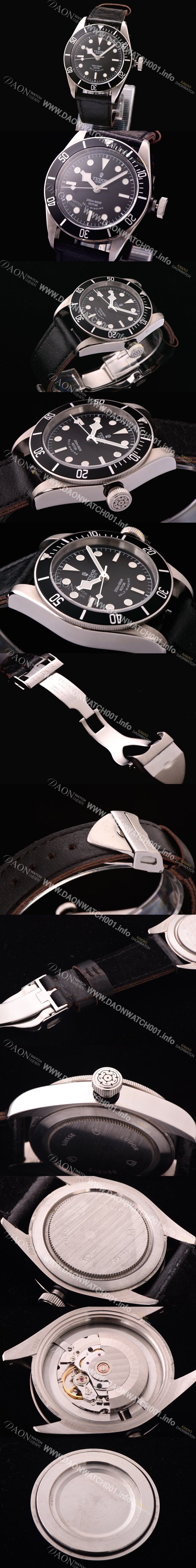 SA급 튜더 남성용 헤리티지 블랙베이 브레이슬릿 블랙다이얼 TUD4200 xx