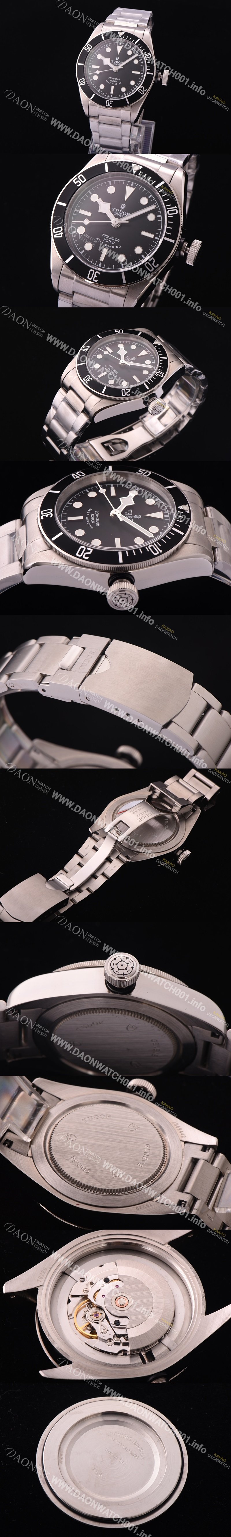 SA급 튜더 남성용 헤리티지 블랙베이 브레이슬릿 블랙다이얼 TUD4201 xx