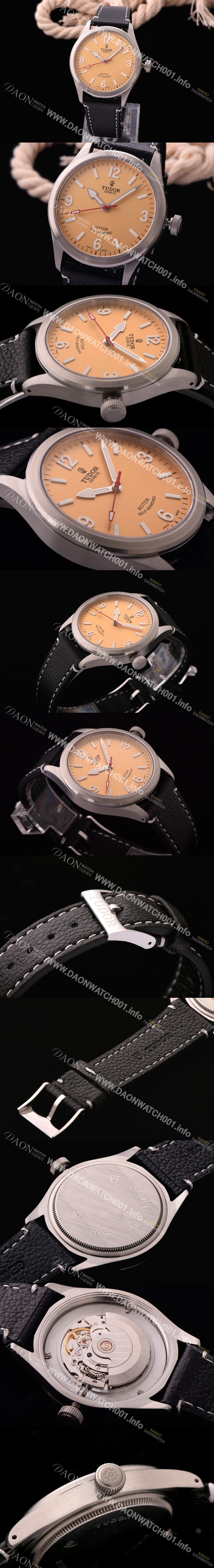 SA급 튜더 남성용 헤리티지 옐로 다이얼 오토매틱 무브먼트 TUD4222 xx