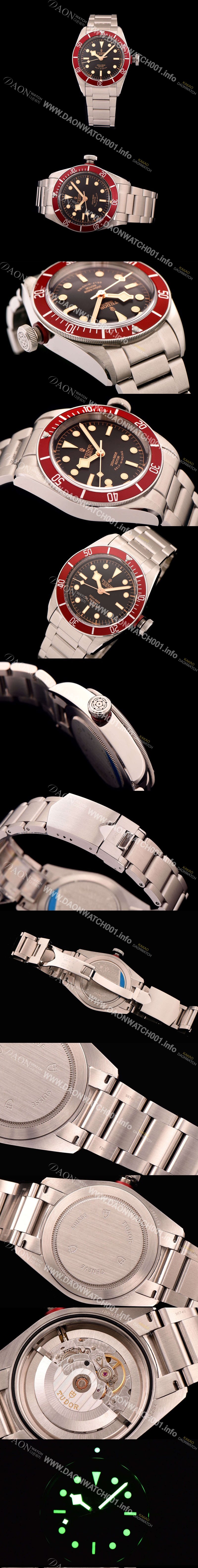 SA급 튜더 남성용 헤리티지 블랙베이 브레이슬릿 블랙다이얼 TUD4202 xx