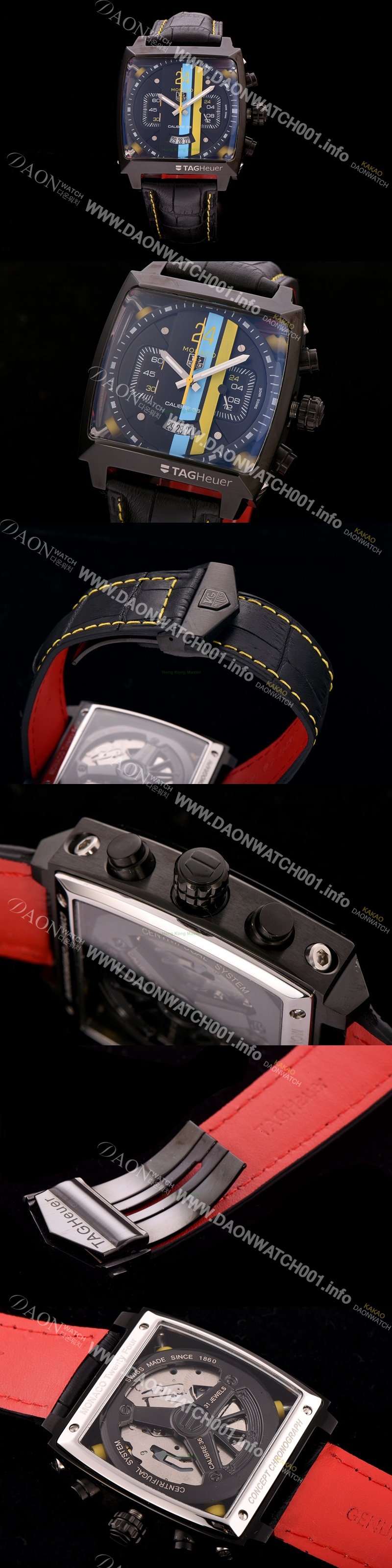 SA급 태그호이어 남성용 뉴 모나코 컨셉트 24 크로노그래프 블랙다이얼 TAG0420 xx