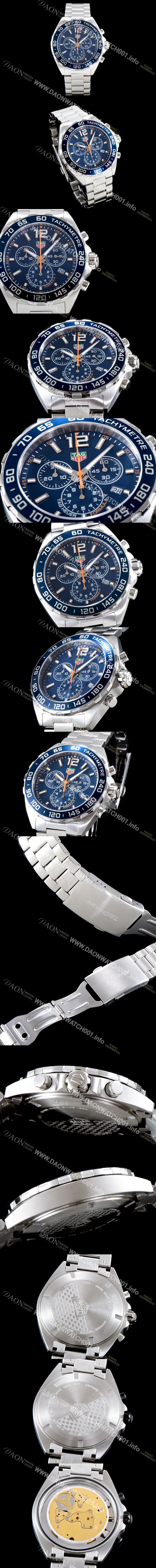 SA급 태그호이어 남성용 칼리버 포뮬러 크로노 그래프 스위스 쿼츠 블루다이얼 TAG0401 xx