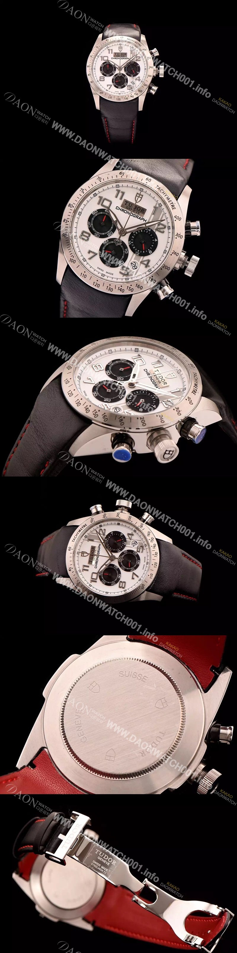 SA급 튜더 남성용 스위스 ETA 쿼츠 화이트 다이얼 TUD4244 xx