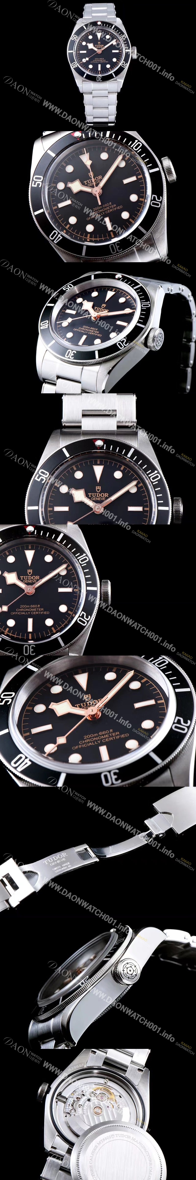 SA급 튜더 남성용 헤리티지 블랙 베이 m79230n-0002 인기라인 블랙 다이얼 브레이슬릿 ETA 2824-A2오토매틱 무브먼트 ROL0300 xx