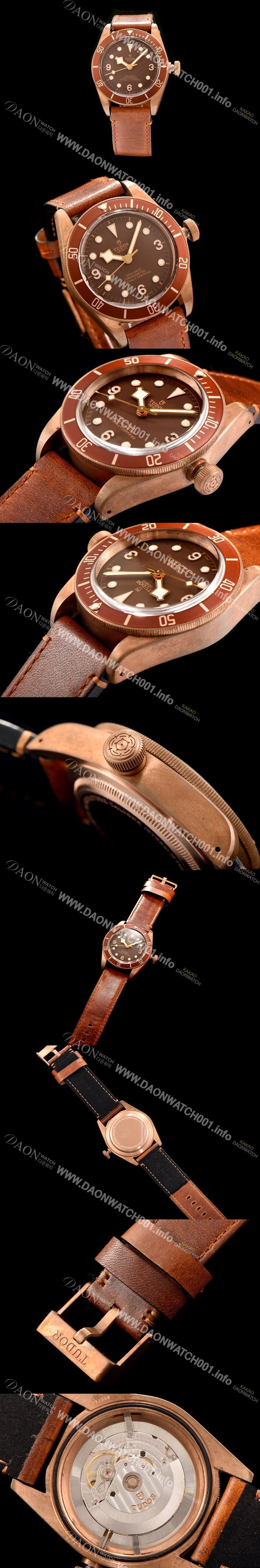 SA급 튜더 남성용 블랙 베이 M79250BM-0001 오리지날 브론즈 브라운 다이얼 스위스 ETA 2836-2오토매틱 무브먼트 TUD4212 xx