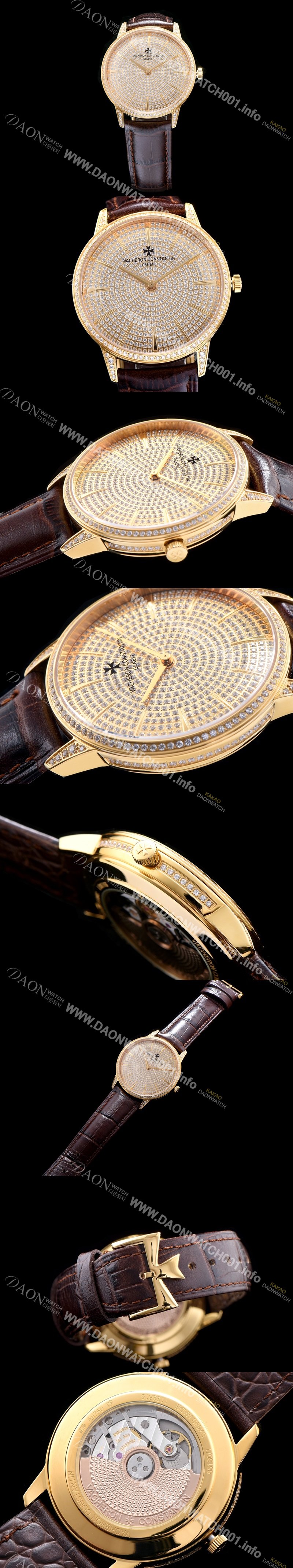 SA급 바쉐론콘스탄틴 남성용 패트리모니 옐로골드 다이얼 오토매틱 무브먼트 VAC0450 xx