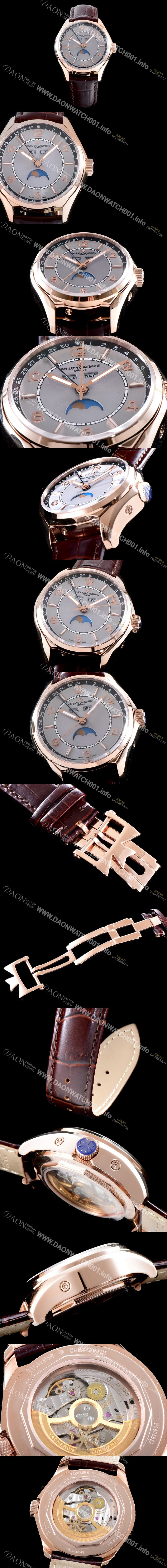 SA급 바쉐론콘스탄틴 남성용 2019 SIHH신제품!! 피프티식스 4000E/000A-B439 컴플리트 캘린더 데이-데이트 문페이즈 그레이 다이얼 오토매틱 무브먼트 VAC0204 xx