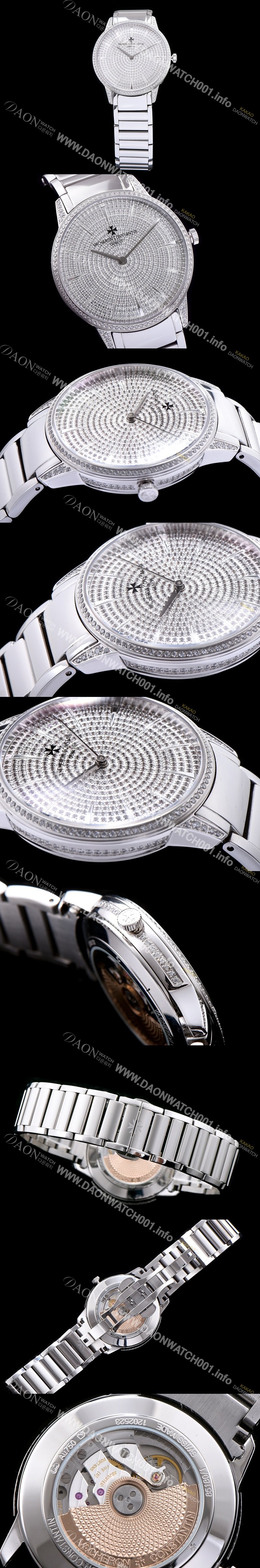 SA급 바쉐론콘스탄틴 남성용 패트리모니 화이트 골드 다이얼 오토매틱 무브먼트 VAC0410 xx