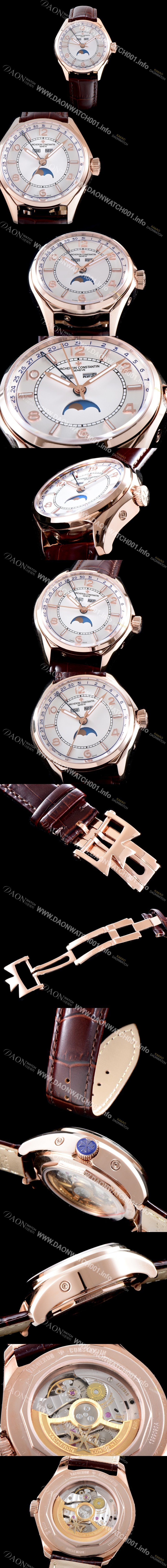 SA급 바쉐론콘스탄틴 남성용 2019 SIHH신제품!! 피프티식스 4000E/000R-B438 컴플리트 캘린더 데이-데이트 문페이즈 화이트 다이얼 오토매틱 무브먼트 VAC0202 xx