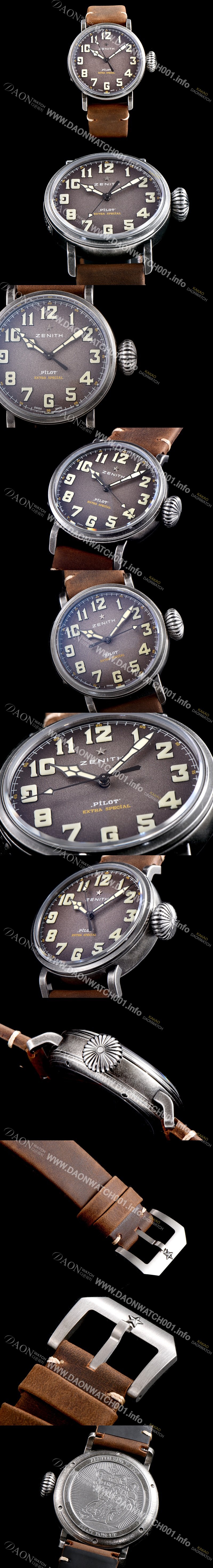 SA급 제니스 남성용 파일럿 11.1943.679/63.C800 클래식 파일럿 타입20 신제품!!그레이 샌드 다이얼 오토매틱 무브먼트 ZEN4200 xx