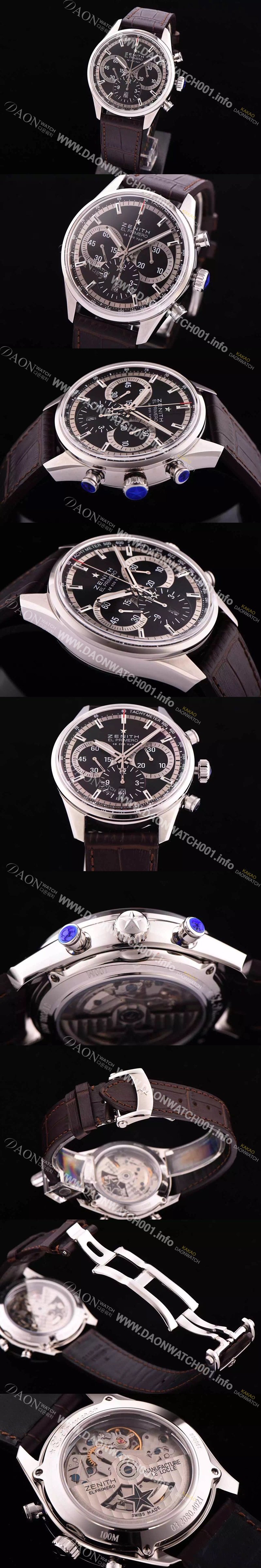 SA급 제니스 남성용 엘 프리매로 03.2040.400/21.C496 크로노그래프 블랙 다이얼 오토매틱 무브먼트 ZEN4210 xx