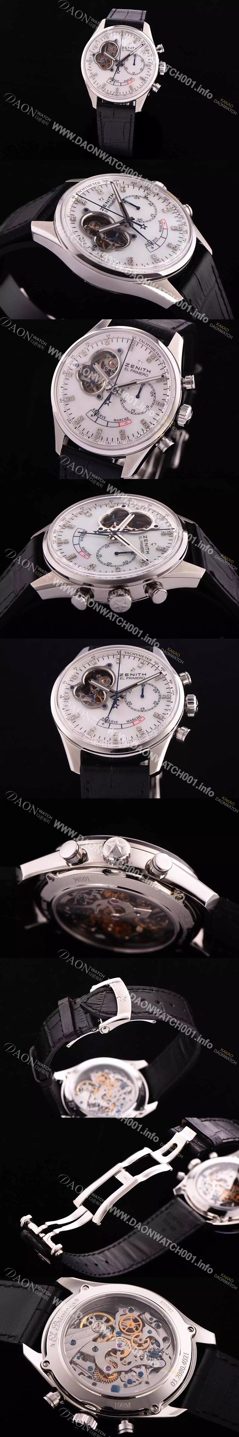 SA급 제니스 남성용 NEW 신상!!엘 프리매로 03.2080.4021/81.C714 크로노마스터 11시방향 스켈레톤 다이얼 화이트 다이얼 오토매틱 무브먼트 ZEN4213 xx
