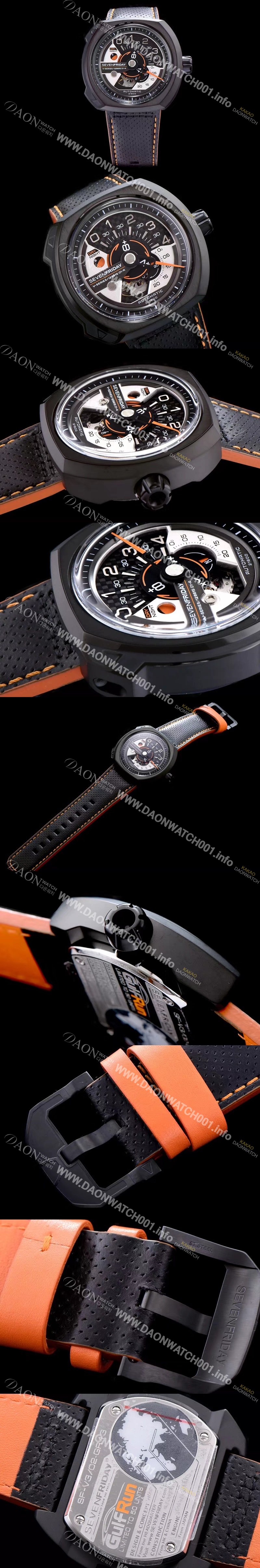 SA급 세븐프라이데이 남성용 1:1 베스트 에디션 블랙+실버 다이얼 오토매틱 무브먼트 SEV4240 xx