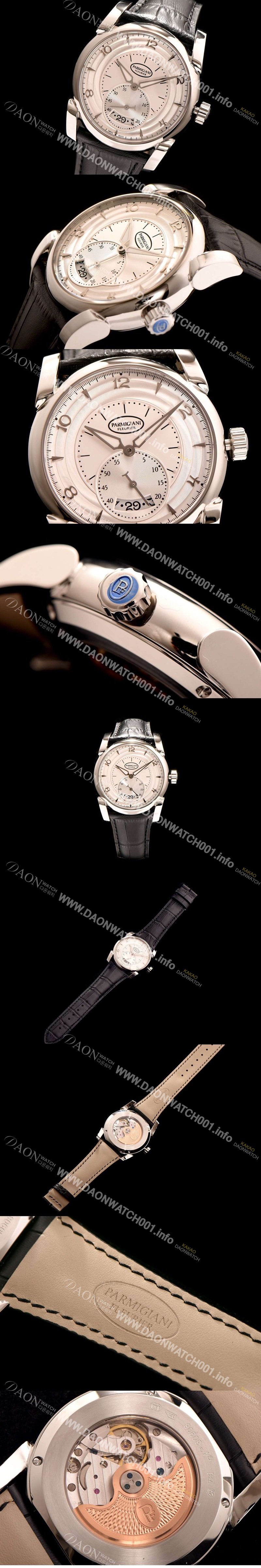 SA급 파르미지아니 남성용 톤다 PF012503.01 실버 다이얼 실버 서브 다이얼 오토매틱 무브먼트 PAR4240 xx