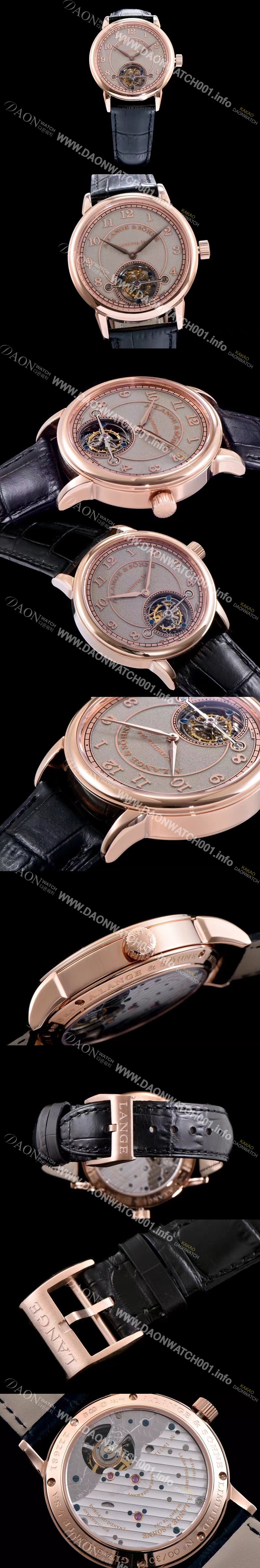 SA급 아랑게운트죄네 남성용 Handwerkskunst 그레이 다이얼 투어빌론 무브먼트 LAN4200 xx