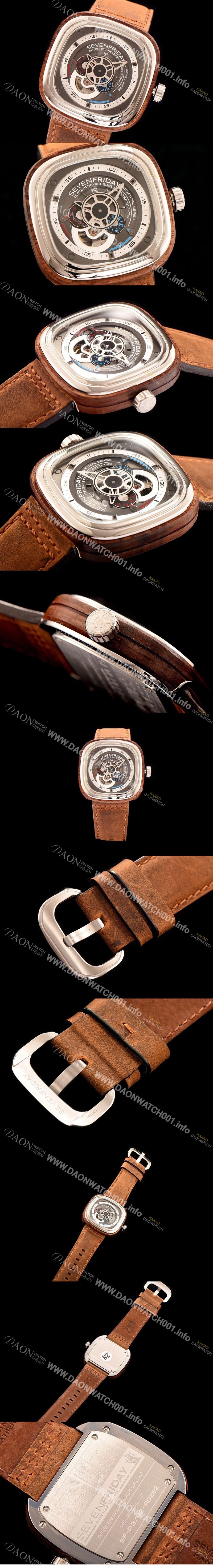 SA급 세븐프라이데이 남성용 1:1 베스트 에디션 그레이 다이얼 오토매틱 무브먼트 SEV4241 xx