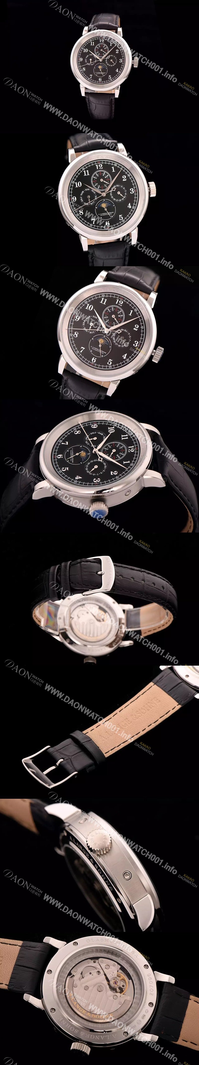 SA급 아랑게운트죄네 남성용 1815 시리즈 워치 문페이즈 브라운 다이얼 오토매틱 무브먼트 ALS4203 xx