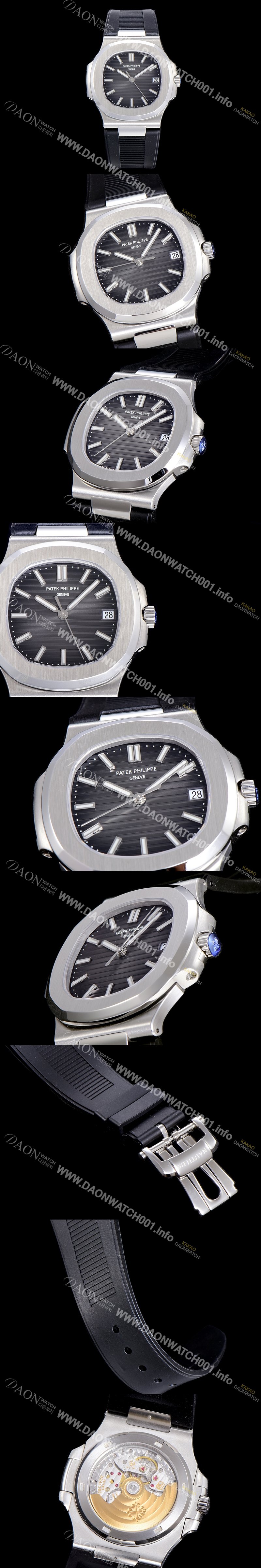 SA급 파텍필립남성용 노틸러스 5711G Cal.324 S C타입무브 오토매틱 40미리 러버밴드 블랙다이얼 PAT97964 xx