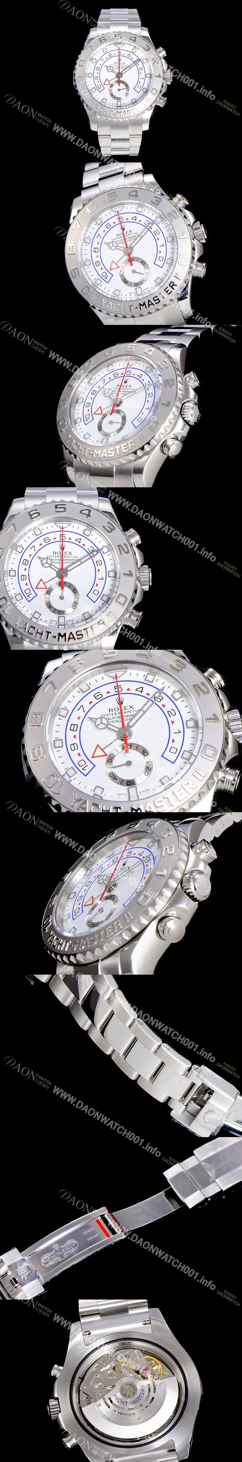 SA급 로렉스남성용 요트마스터 II 40미리 오토매틱 화이트다이얼 ROL19853 xx