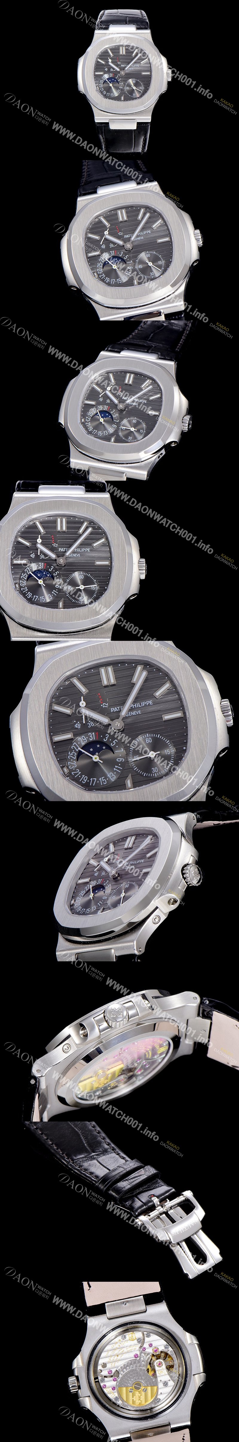 SA급 파텍필립남성용 노틸러스 오토매틱 스틸 40미리 그레이다이얼 PAT86489 xx