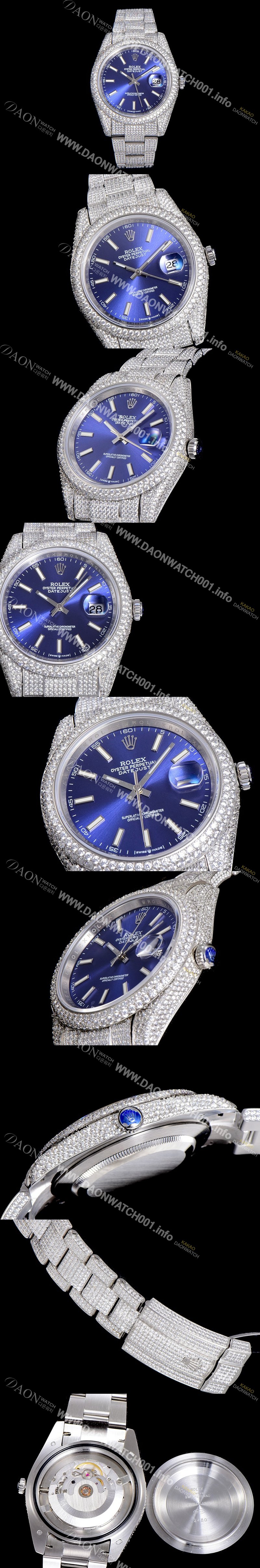 SA급 로렉스남성용 데이져스트 오토매틱 41mm 다이아몬드 블루다이얼 ROL47562 xx