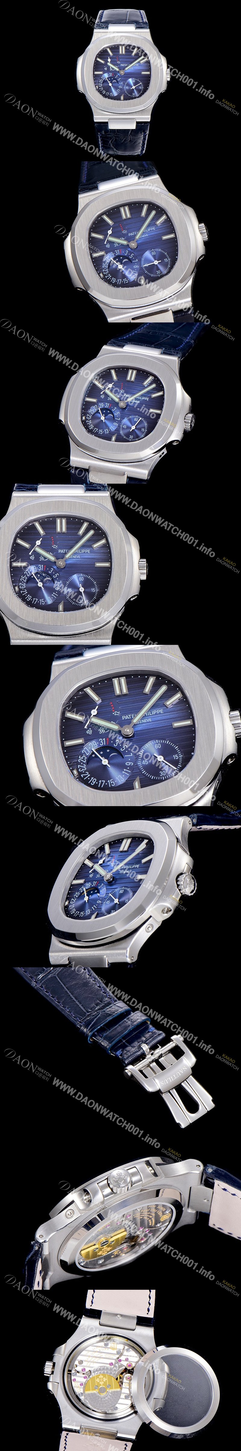 SA급 파텍필립남성용 노틸러스 오토매틱 스틸 40미리 블루다이얼 PAT91730 xx
