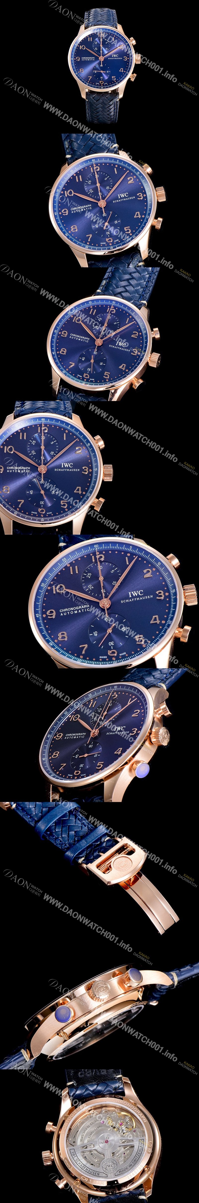 SA급 아이더블유씨남성용 포르투기져 IW371614 크로노그래프 부티크 41미리 블루다이얼  IWC64001 xx