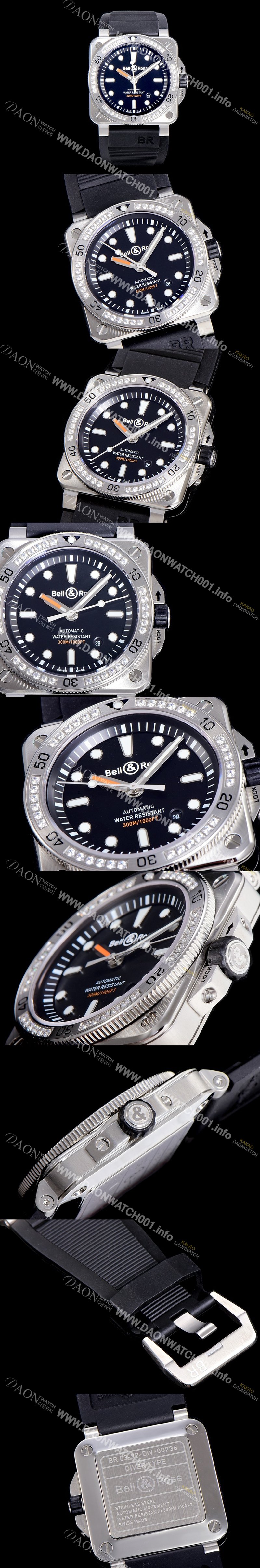 SA급 벨엔로스남성용 R-03 인스트루먼트 18K 로즈골드 오토매틱 42미리 블랙다이얼 BEL74001 xx