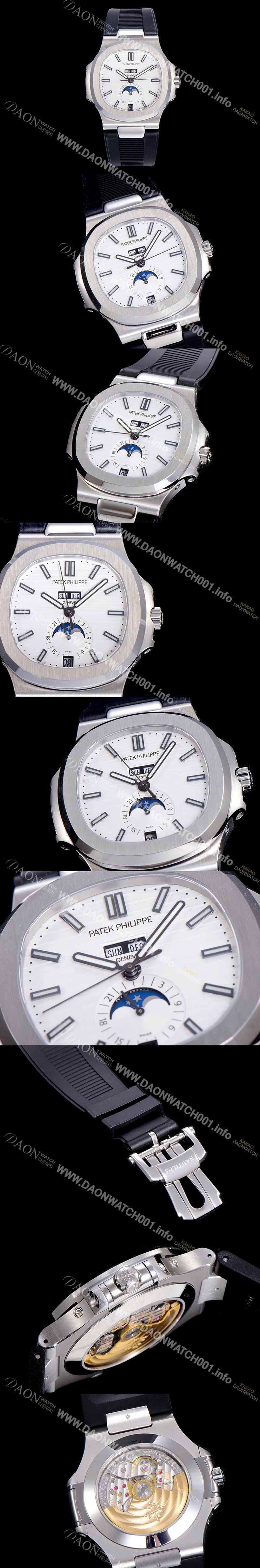 SA급 파텍필립남성용  노틸러스40.5미리 Cal.324S/C 오토매틱 무브먼트 화이트다이얼 PAT82427 xx