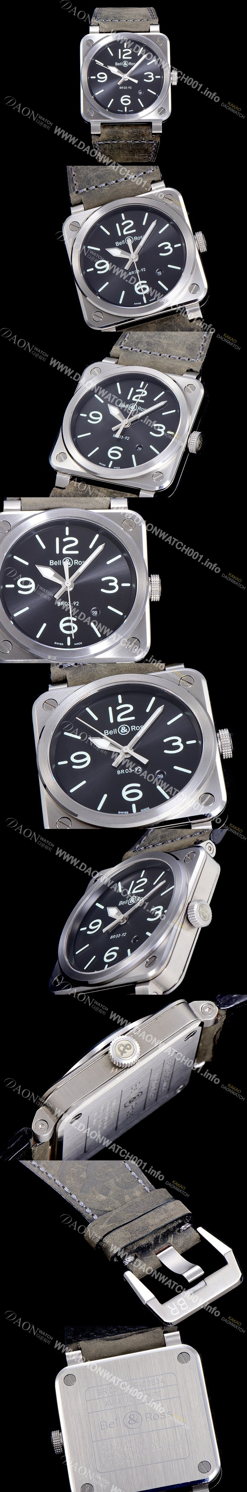 SA급 벨엔로스남성용  r03-92 어비에이션 42미리 오토매틱 블랙다이얼 BEL23361 xx