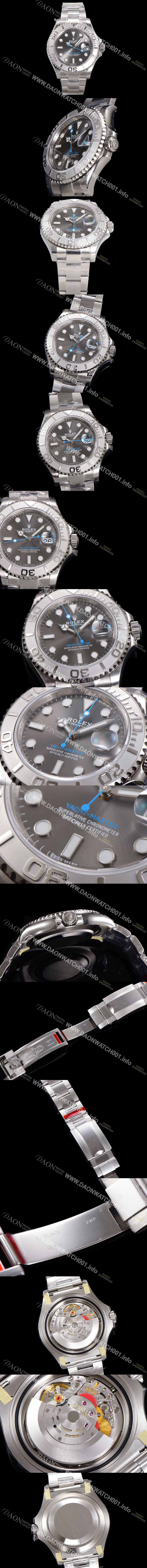 SA급 로렉스남성용 요트마스터 m116622 40미리 Cal.3135 오토매틱 무브먼트 그레이 다이얼 ROL43930 xx