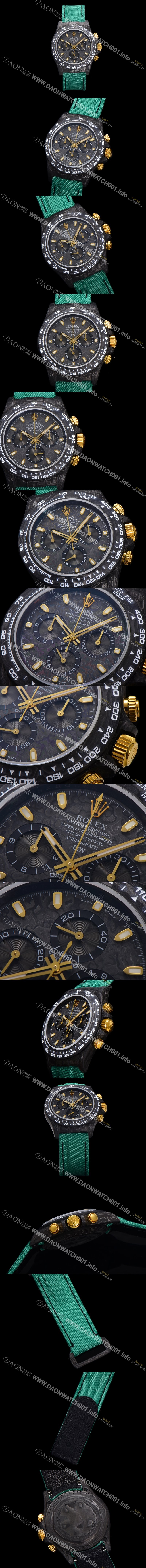 SA급 로렉스남성용 데이토나 DIW 포지드카본 커스텀 40미리 크로노그래프 오토매틱 Cal.4130 무브먼트 블랙다이얼 ROL20914 xx