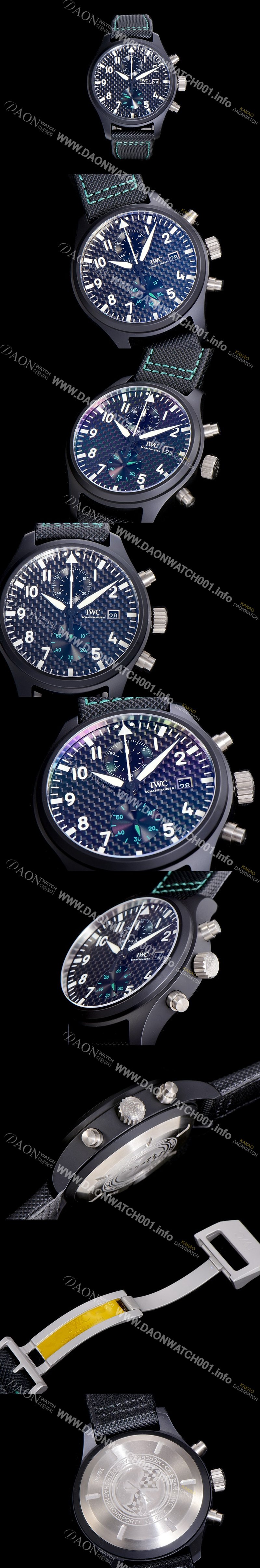 SA급 아이더블유씨남성용 파일럿 워치 탑건 IW389005 크로노그래프 44.5미리 메르세데스-AMG 블랙다이얼 오토매틱 IWC84997 xx