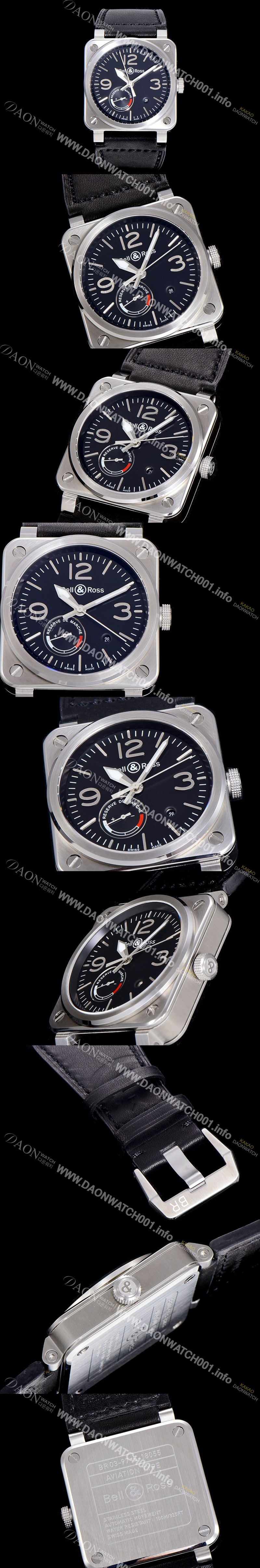 SA급 벨엔로스남성용 R03-92 42미리 오토매틱 블랙다이얼 BEL48809 xx