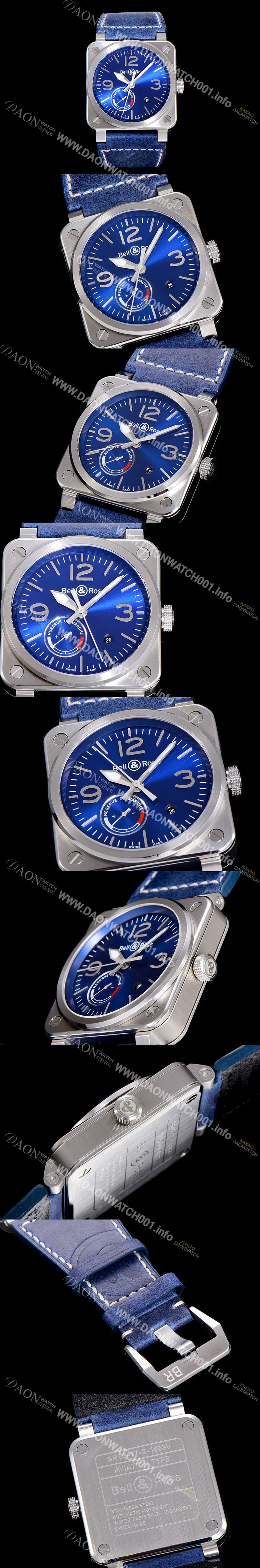 SA급 벨엔로스남성용 R03-92 42미리 오토매틱 블루다이얼 BEL20537 xx