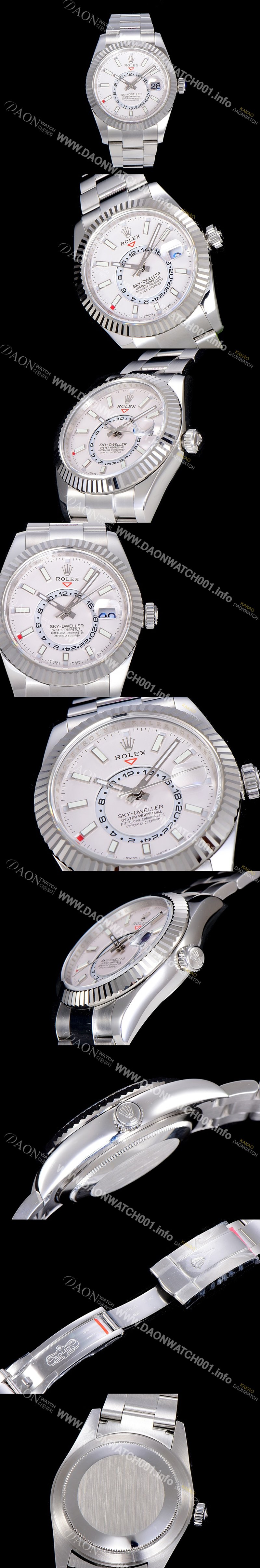 SA급 로렉스남성용 스카이더웰러 오이스터퍼페츄얼 39미리 오토매틱 화이트다이얼 ROL78799 xx