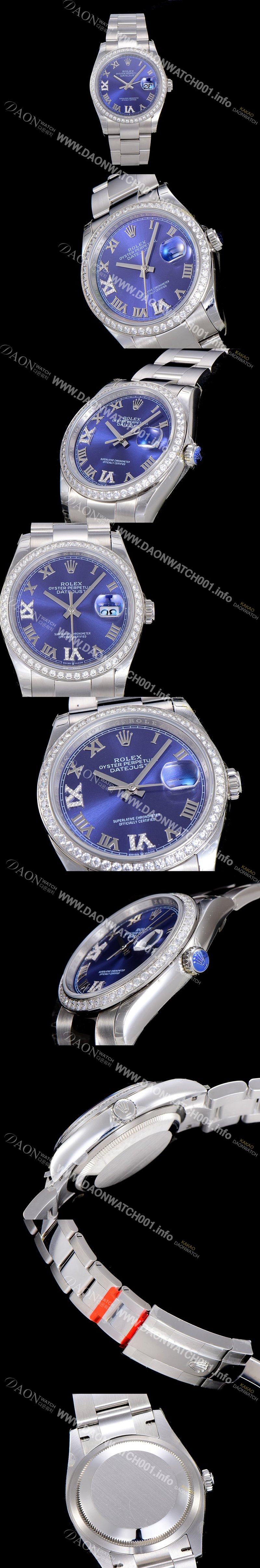 SA급 로렉스남성용 데이져스트 오토매틱 3235무브 보석/큐빅 36미리 블루다이얼 ROL44045 xx