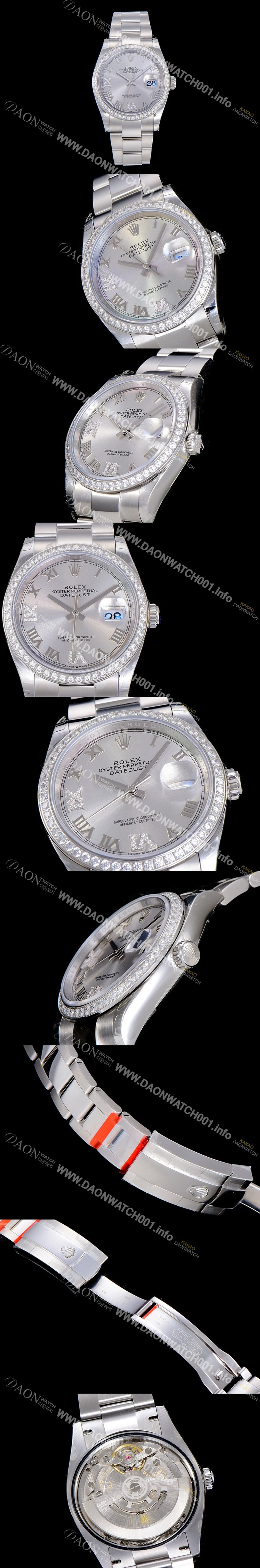 SA급 로렉스남성용 데이져스트 오토매틱 3235무브 보석/큐빅 36미리 실버다이얼 ROL14872 xx
