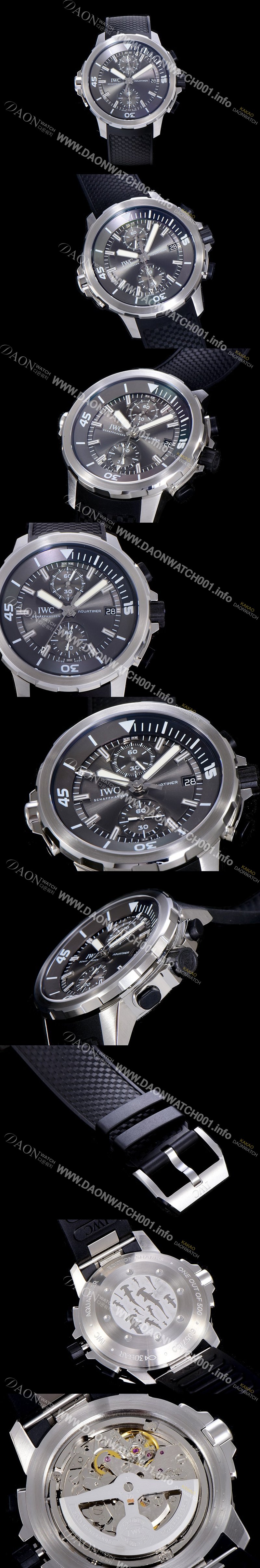 SA급 아이더블유씨남성용 아쿠아타이머 IW379506 크로노그래프 44mm 블랙 다이얼 IWC51459 xx