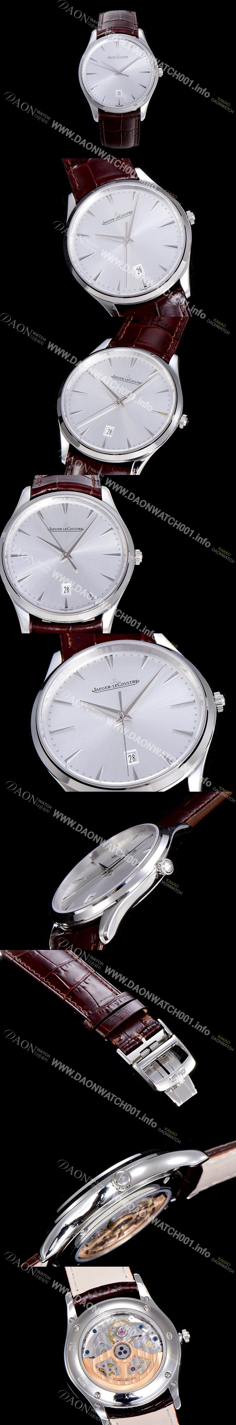 SA급 예거르꿀뜨르남성용 마스터 울트라 씬 데이터 40미리 오토매틱 실버다이얼 JAG93454 xx