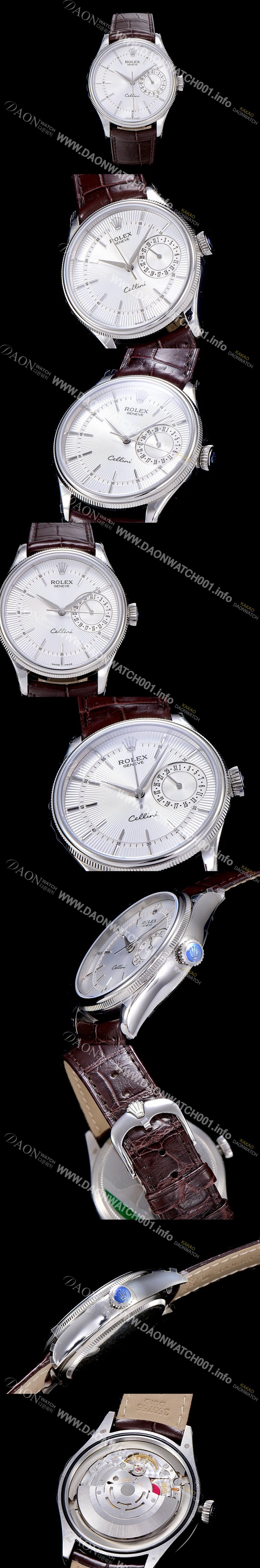 SA급 로렉스남성용 셀리느 데이트 39mm 오토매틱 Cal.3165 화이트다이얼 ROL33551 xx