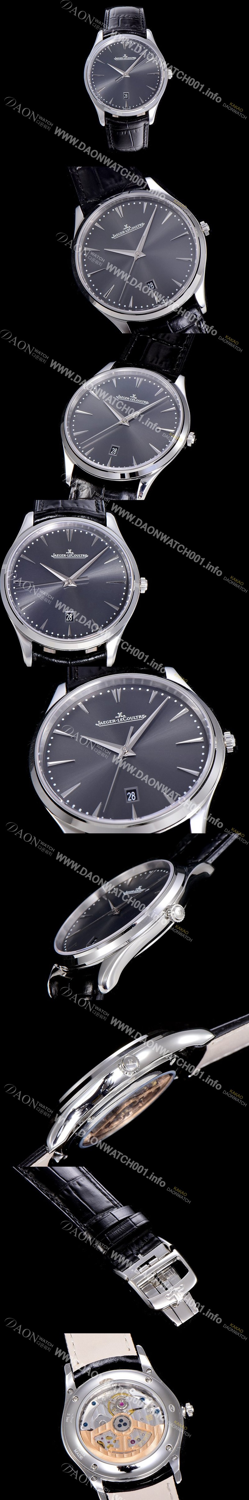 SA급 예거르꿀뜨르남성용 마스터 울트라 씬 데이터 40미리 오토매틱 그레이다이얼 JAG99584 xx