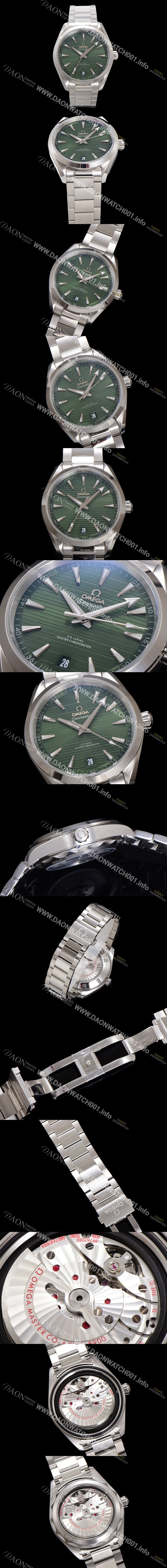 SA급 오메가 남성용 씨마스터 220.10.41.21.10.001 아쿠아테라 코-액시얼 41mm 오토매틱 Cal.8900 타입 그린 다이얼 omg20234 xx